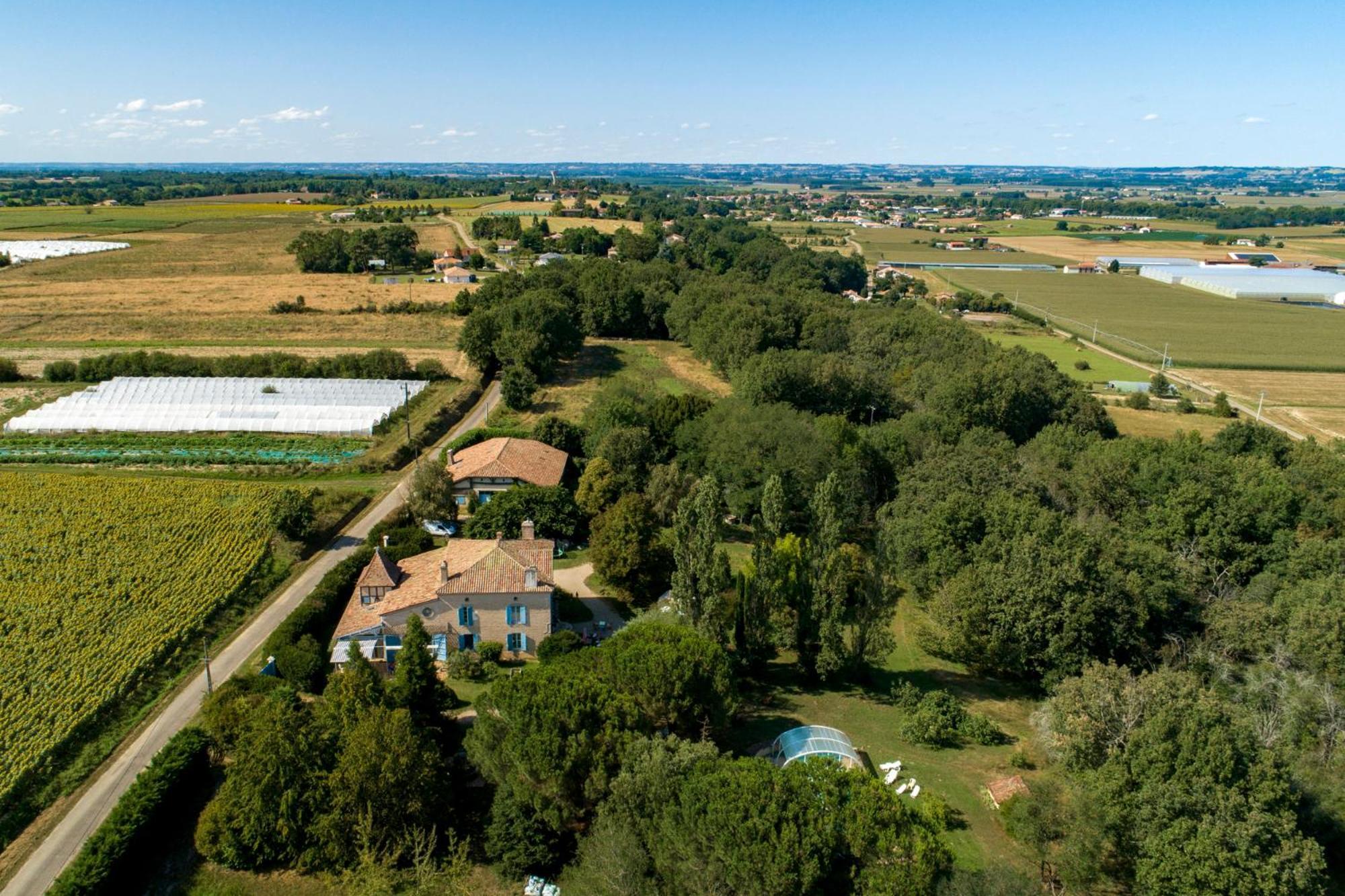 La Maison De L'Ecolieu Du Turc - Piscine Partagee Le Mas-dʼAgenais エクステリア 写真